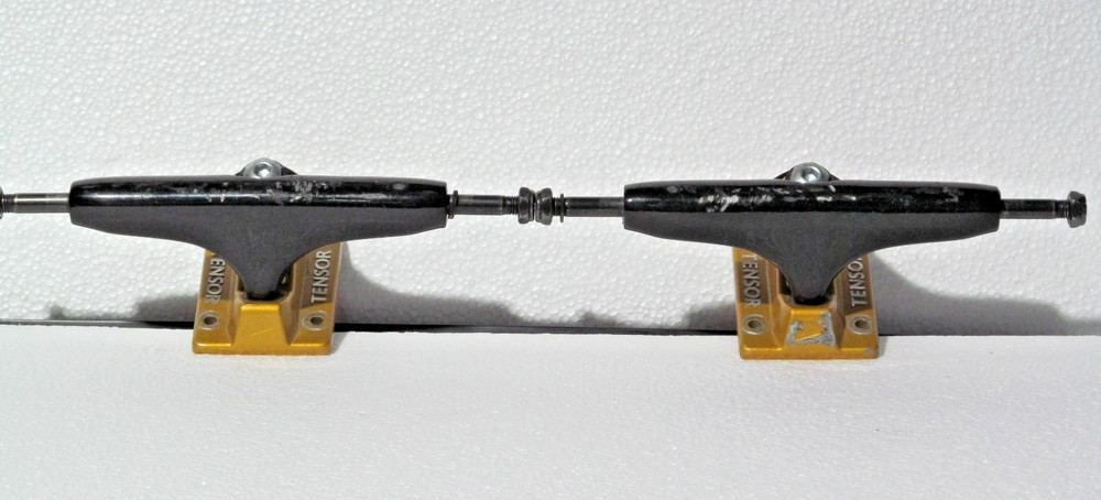 Tensor Trucks Black / Gold 129/ 8" Used