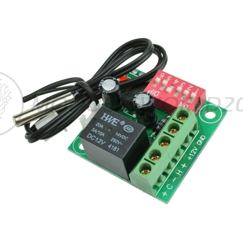 DC12V Thermostat Digital Temperature Control Switch Temp Controller 20-90℃ W1701