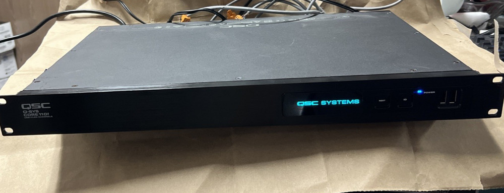 QSC Q-SYS Core 110f Digital Signal Processor USB/Flex Channels