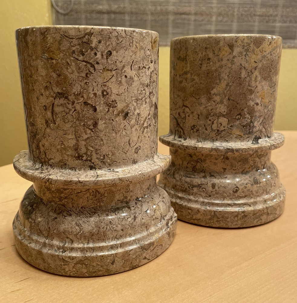Pillar Shaped Solid Granite Bookends - Made in Pakistan
