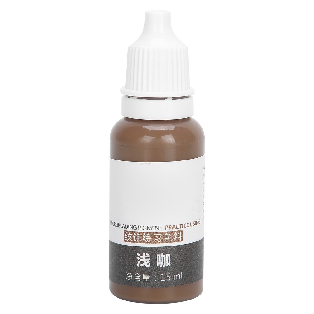 (Light Coffee)15ml Eyebrow Tattoo Pigment Microblading SemiPermanen WT