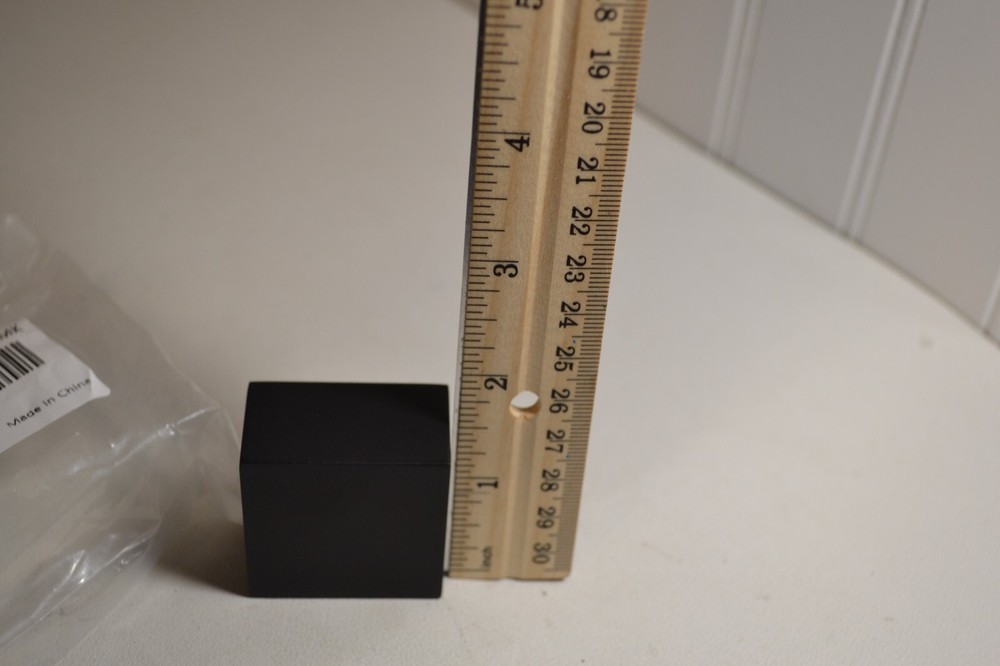 1 3/8" BEX Square Metal End Cap, MK (BLACK)