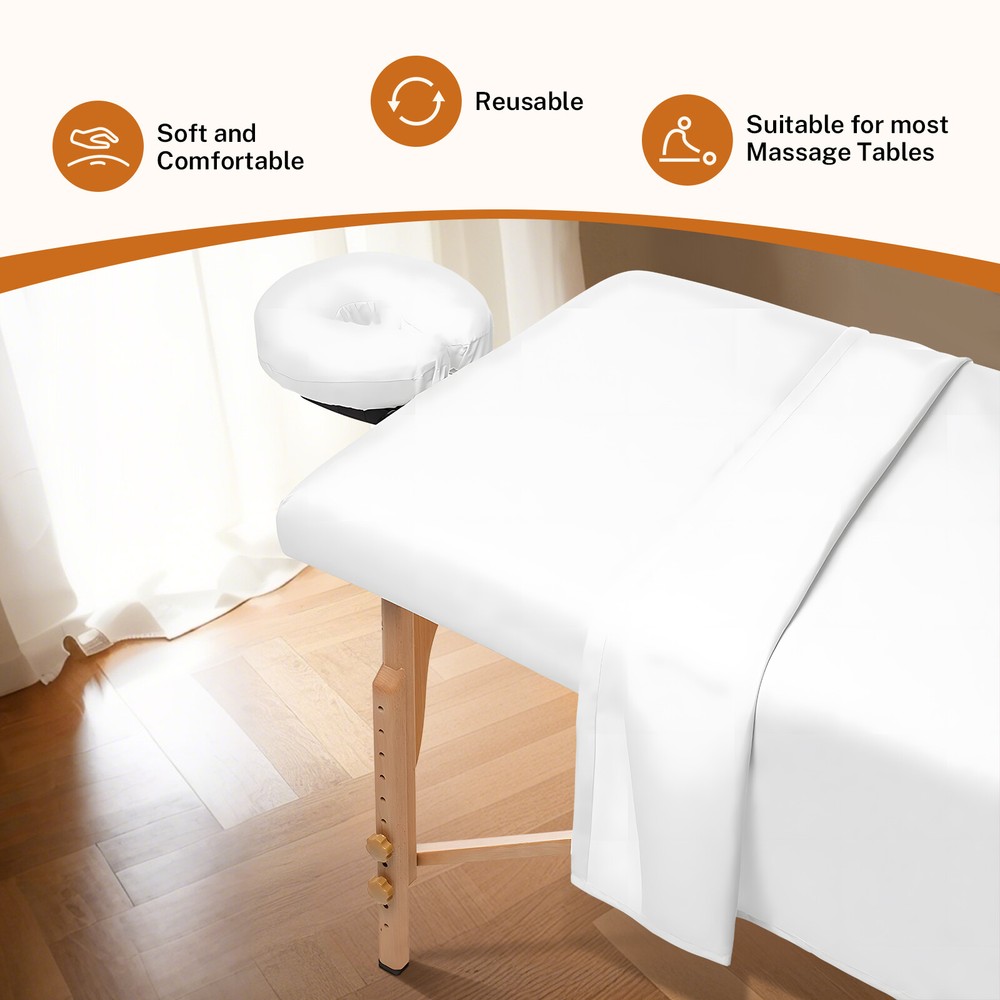 4 Sets 3 Piece Set Premium Microfiber Massage Table Sheets Set, Soft Massage Set