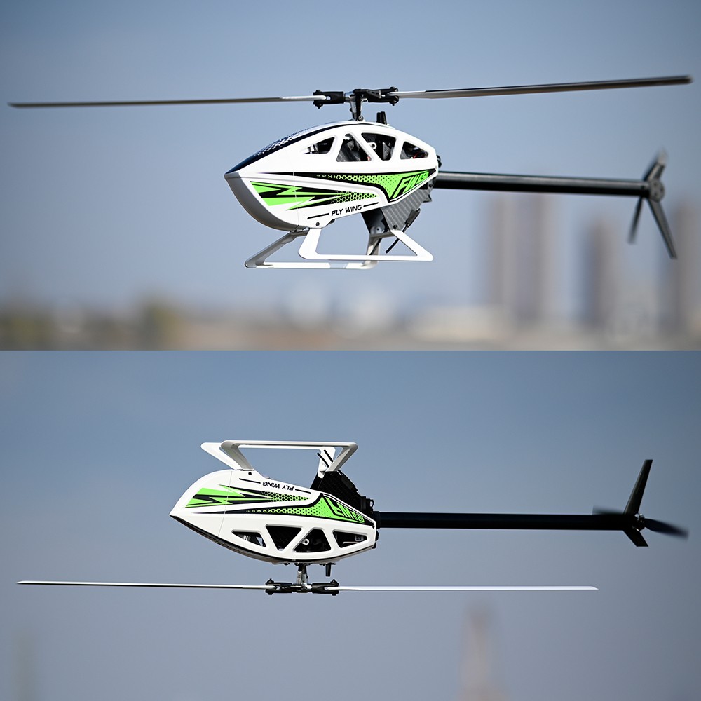 FlyWing FW450L V3 RC Helicopter 10CH GPS ACE Flight Controller 2 Battery White