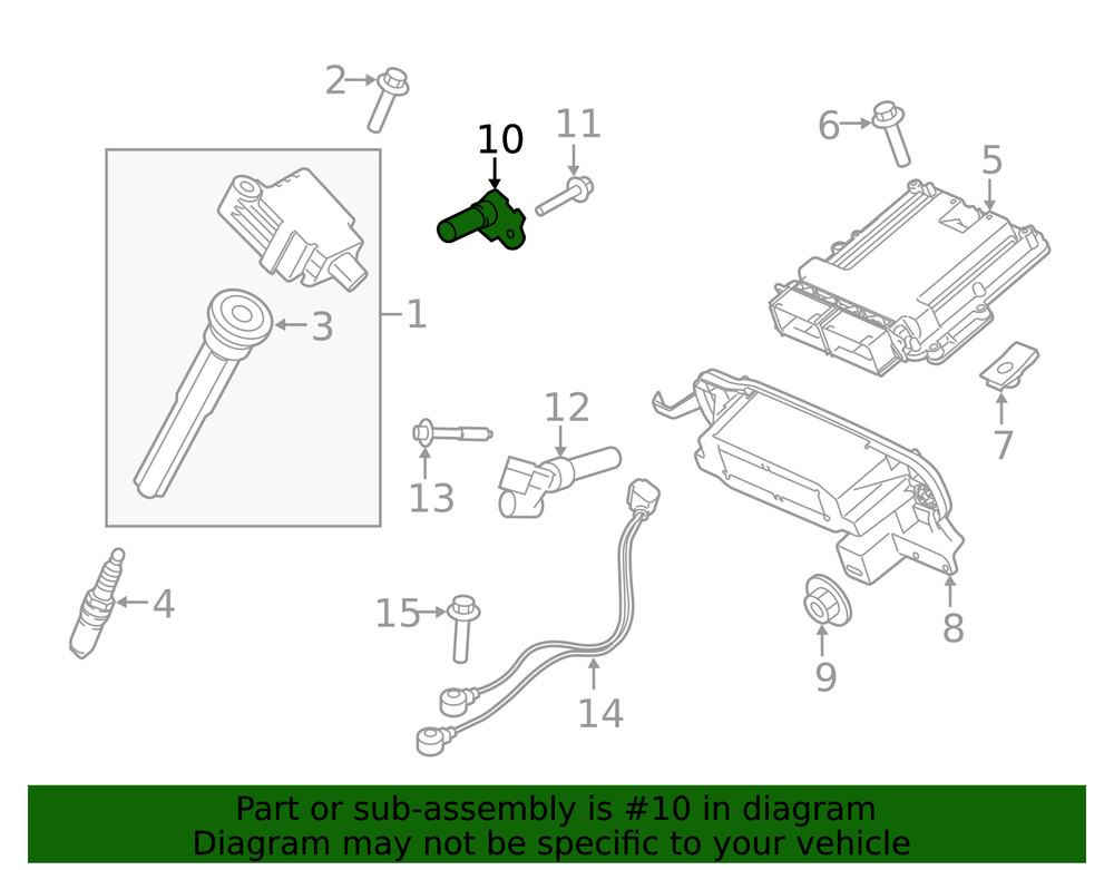 Genuine Ford Engine Camshaft Position Sensor BL3Z6B288C