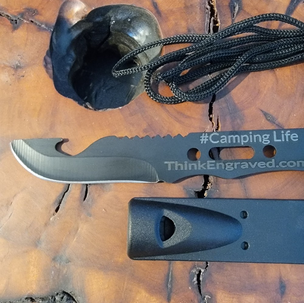 Personalized Camping Spork and Knife 6 in 1 Survival Multi Tool