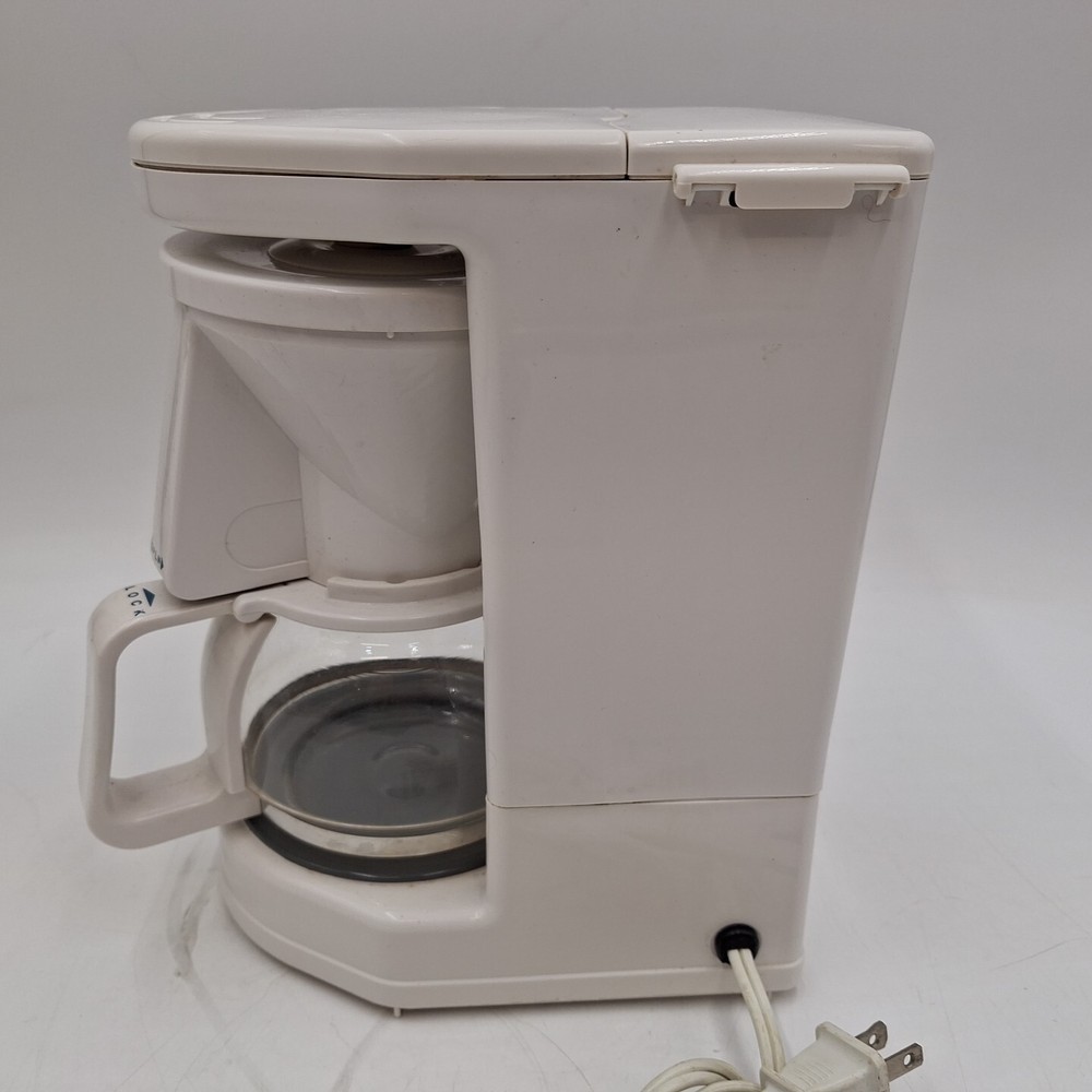 Melitta Gevalia Kaffe WHITE 4-Cup Coffee Maker - BCM-4C Tested Working