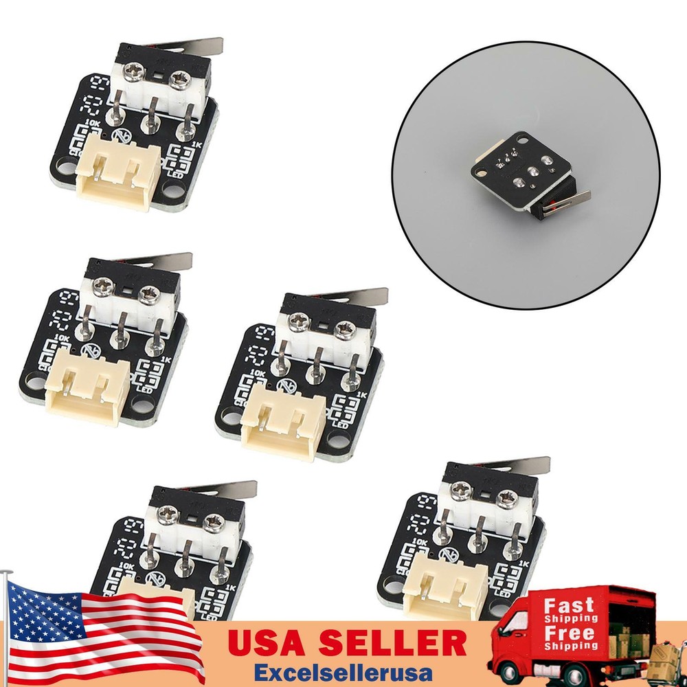 5x 3Pin Endstop Limit Switch Mechanical Endstop Switch Module Fits CR-10 Ender3