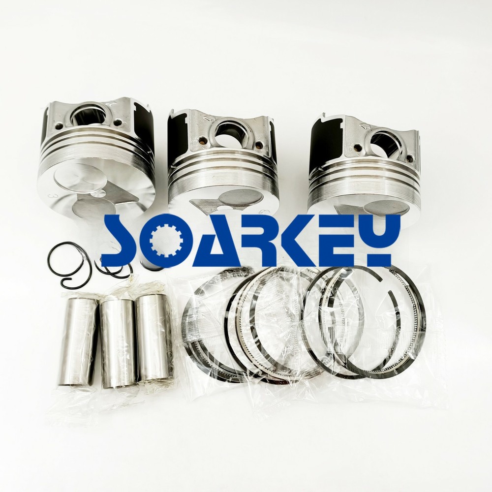 New 3 PCS Piston Kit & Ring Set STD for Kubota D722 Engine