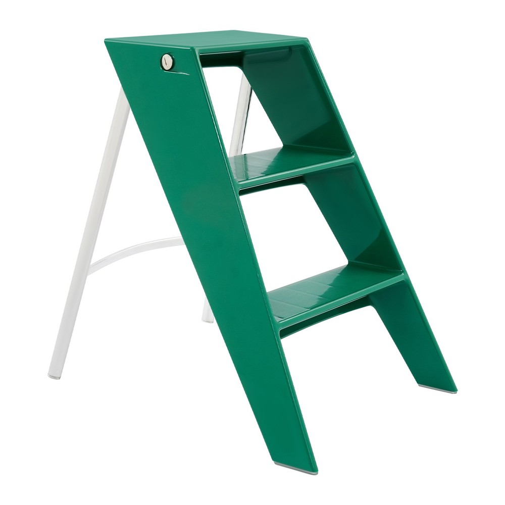 Folding 3-step Iron Stool For Adults Anti-slip Step Ladder Load-capacity 100kg