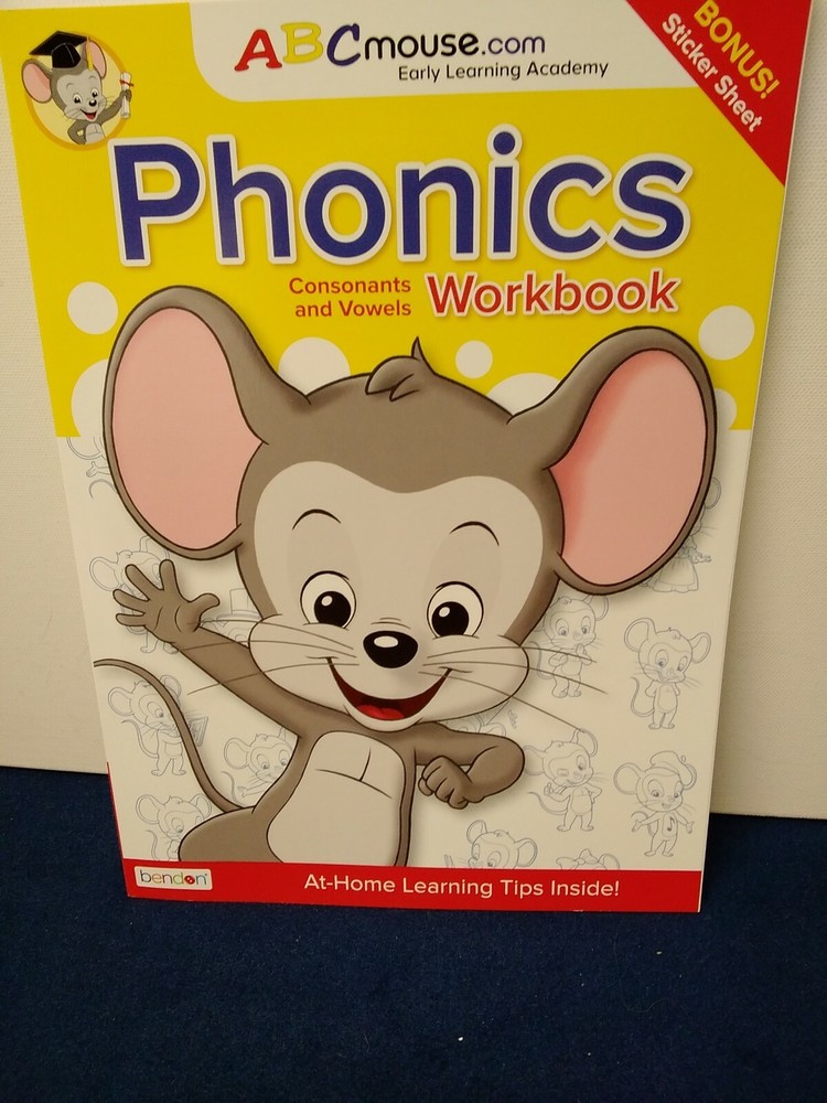ABC Mouse Workbooks Set of 2 Books: Math &Phonics Paperback