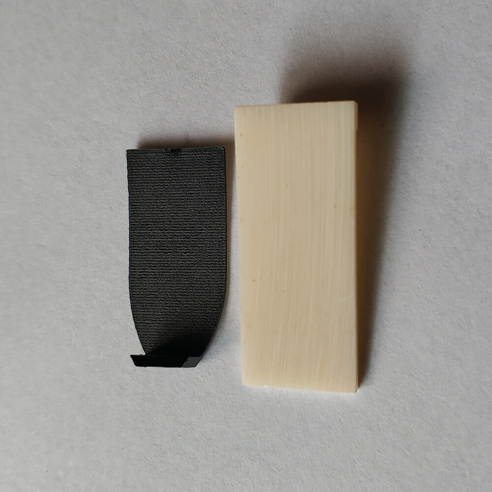 3 Sets Violin Viola Bow Tip Plastic Black Tip + White Professional Bow Bone Tip