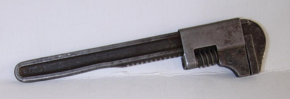 Vintage Monkey Wrench – 9” AUTO – U.S.A. – Adjustable – Early American Tool