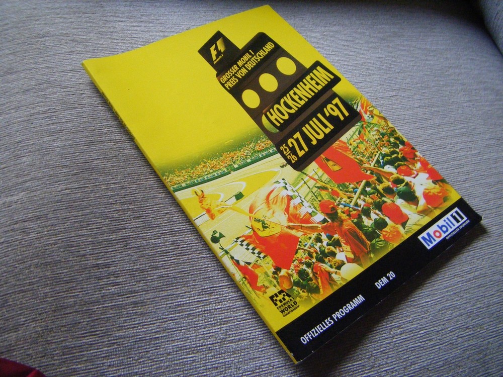 German Grand Prix July 1997 Programme  Hockenheim