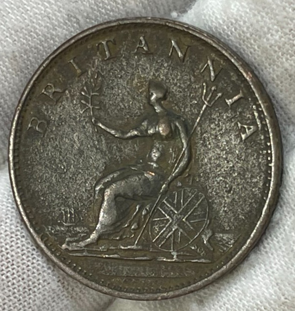 1806 Great Britain Half Penny Coin Better Condition High Value