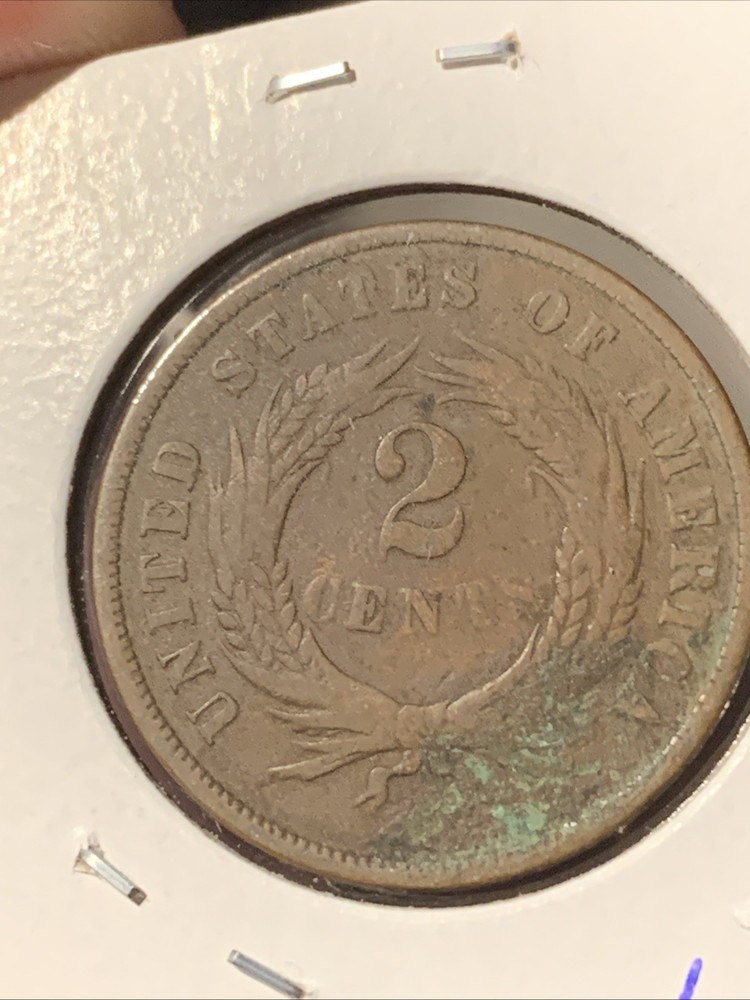 1867 Two Cent Piece ~ Very Fine VF Details ~