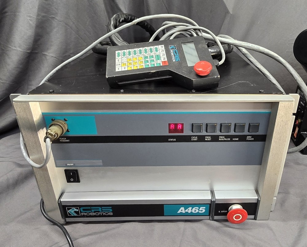CRS Robotics A465 Robot Arm, A465 Controller, Cables, *AS IS*