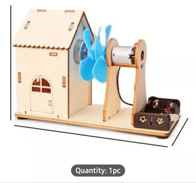 DIY Wind Power Generation Kit Science Experiments Teaching Toy Great Kids Gift