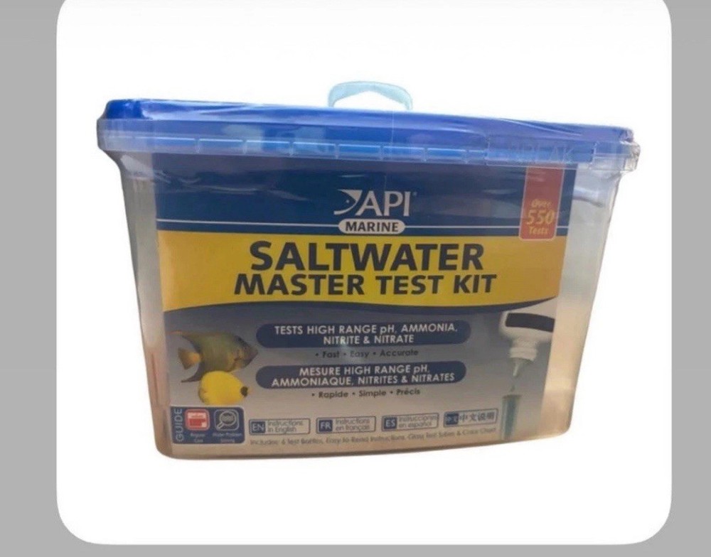 API Saltwater Master Test Kit for Aquariums pH Ammonia Nitrite Nitrate