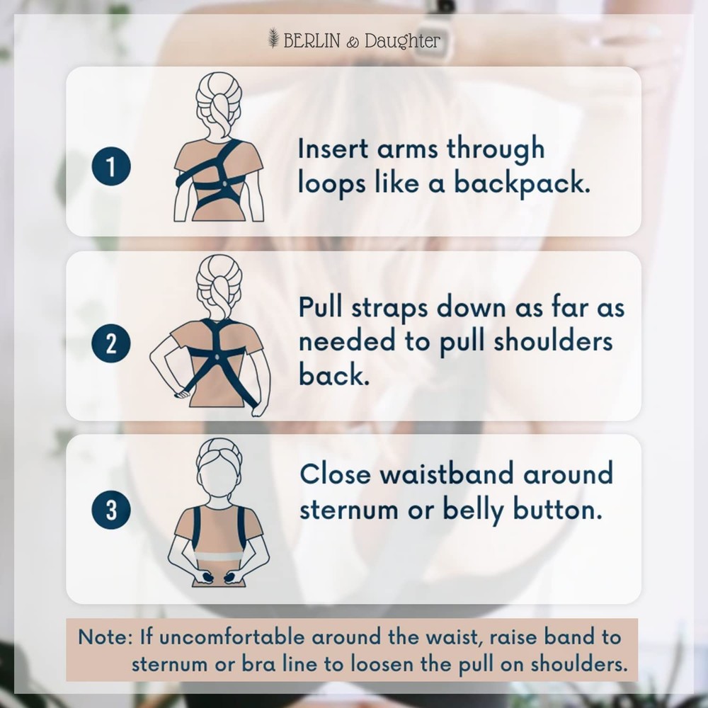Posture Corrector - Fully Adjustable Breathable Clavicle Chest Back Support B...