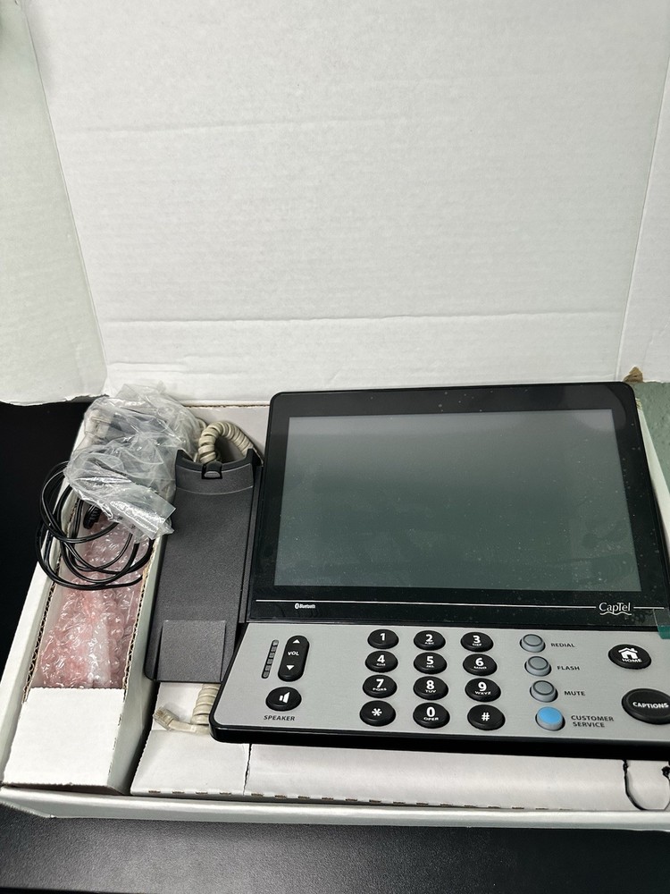 CapTel 2400iBT Captioned Hearing Impaired Touch Screen Telephone Open Box Tested