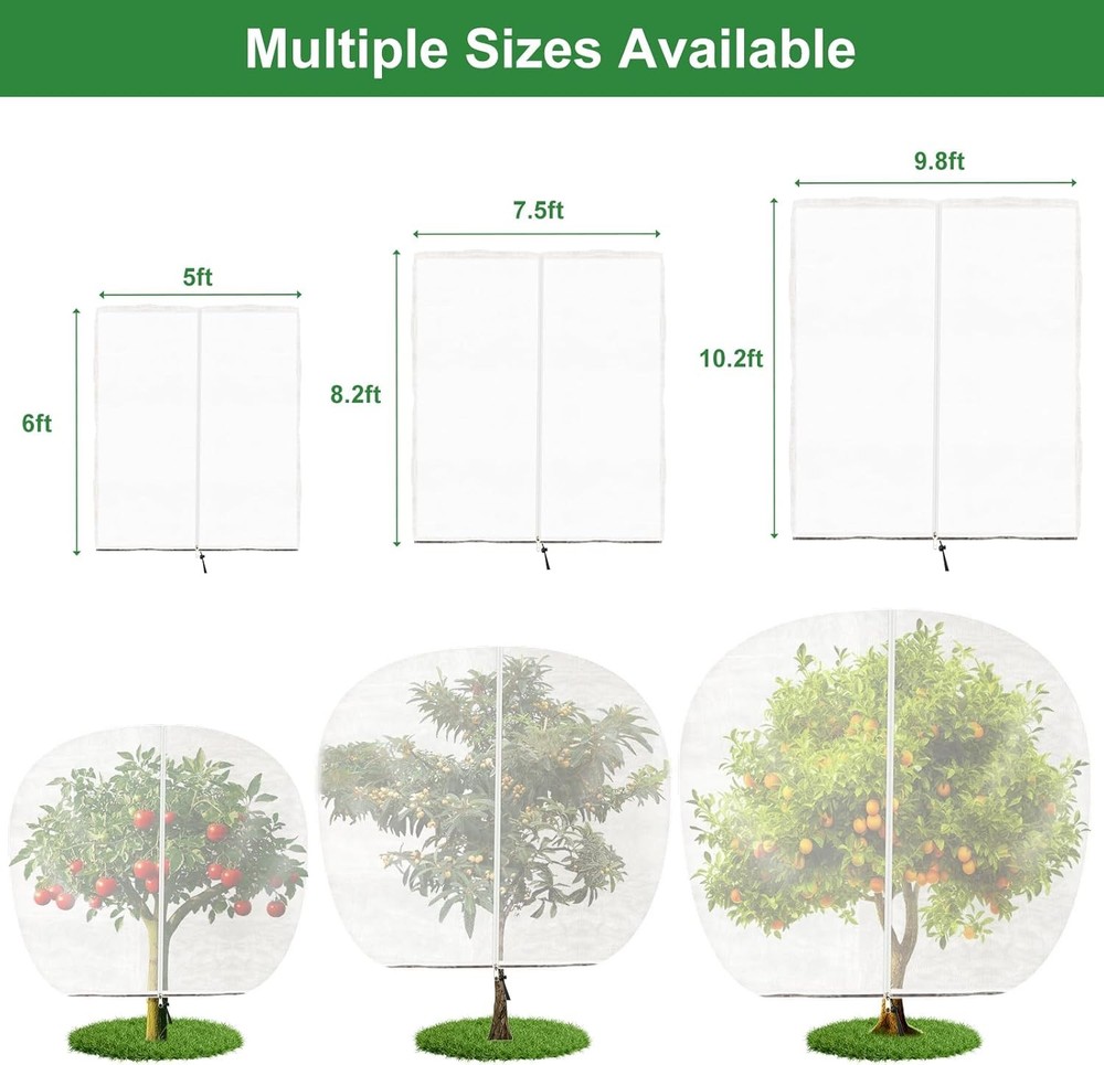 Fruit Tree Garden Protection Netting with Zipper