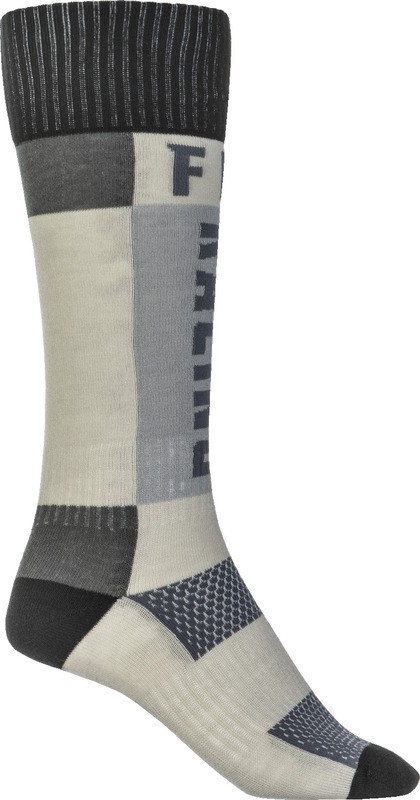 Fly Racing MX Grey Black Thick Socks
