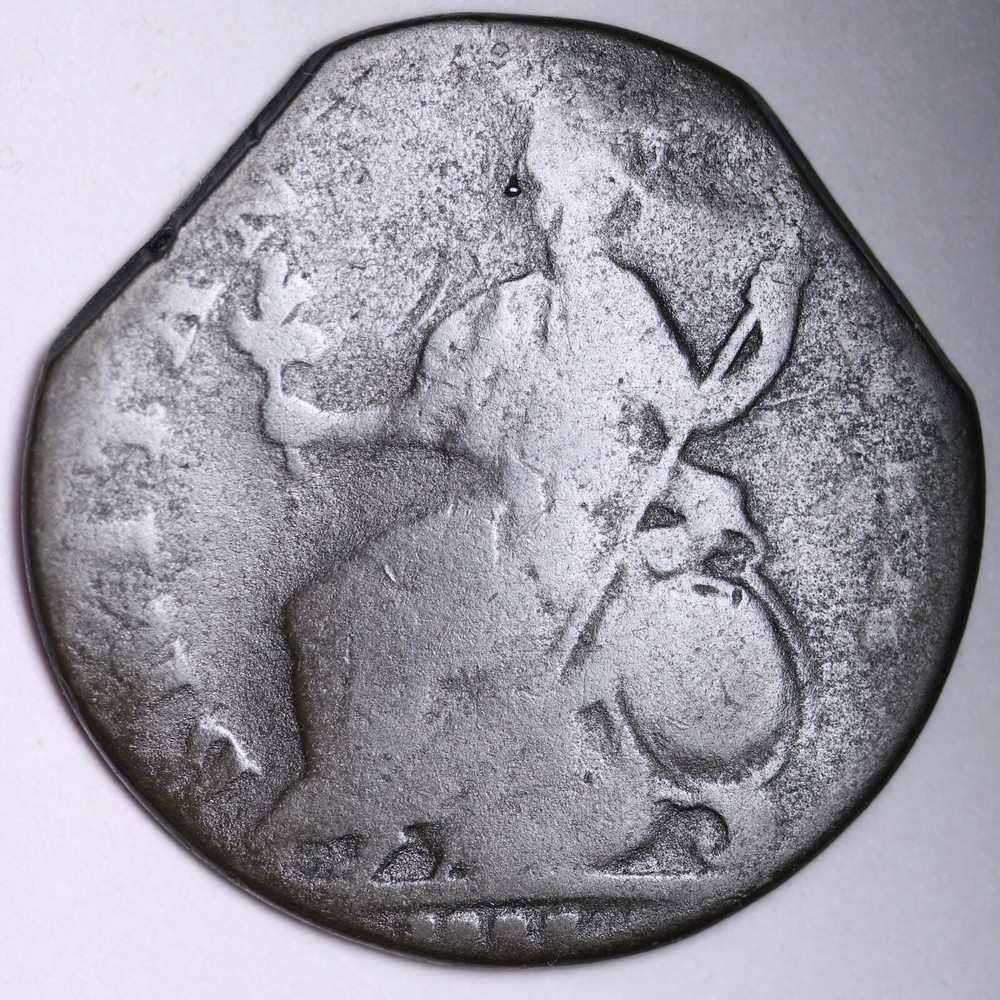 1778 Early Colonial Copper Cent Great Britain Farthing E101 GNM