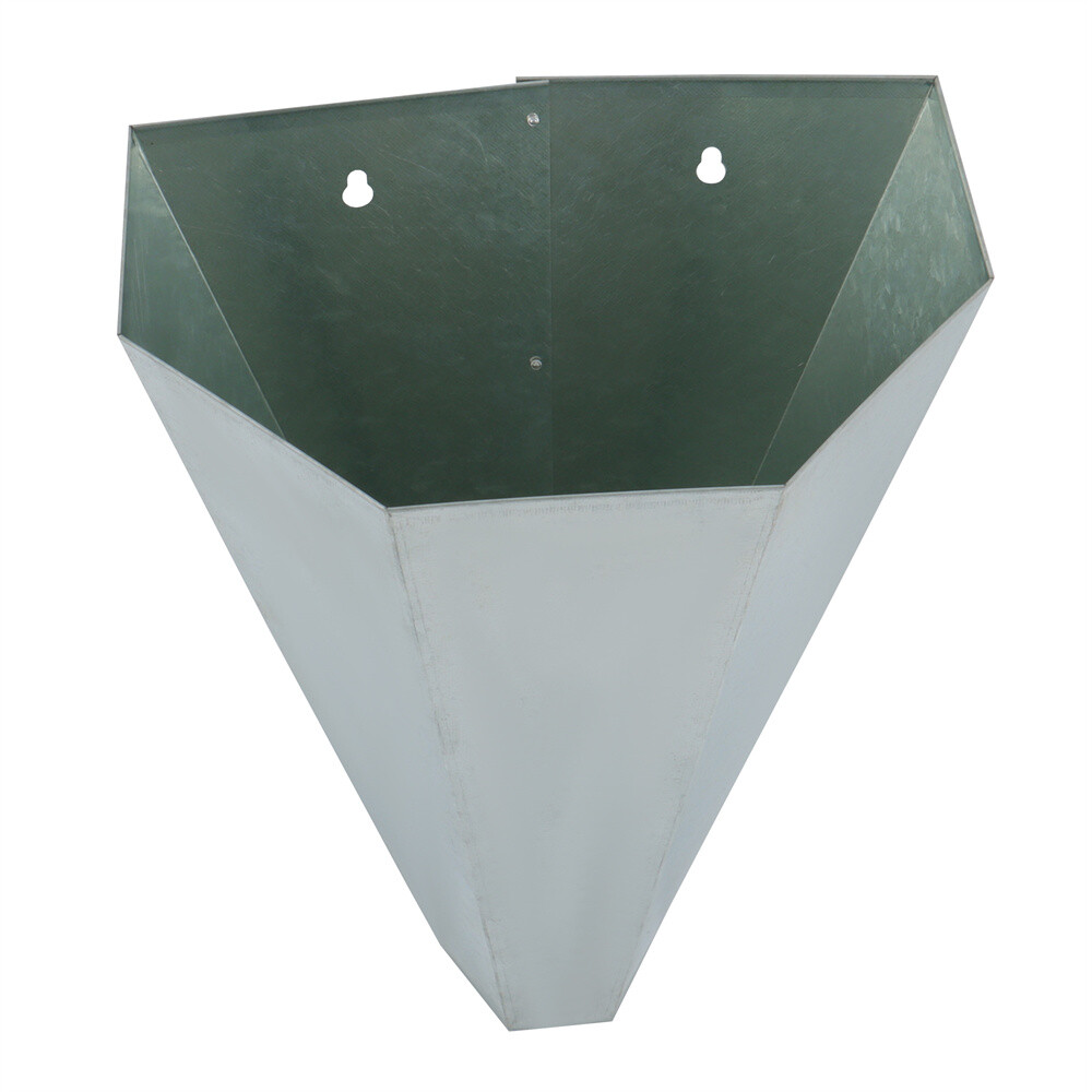 1 Pack Galvanized Steel Chicken Killing Cone With Flat Back Design Medium 8 lbs
