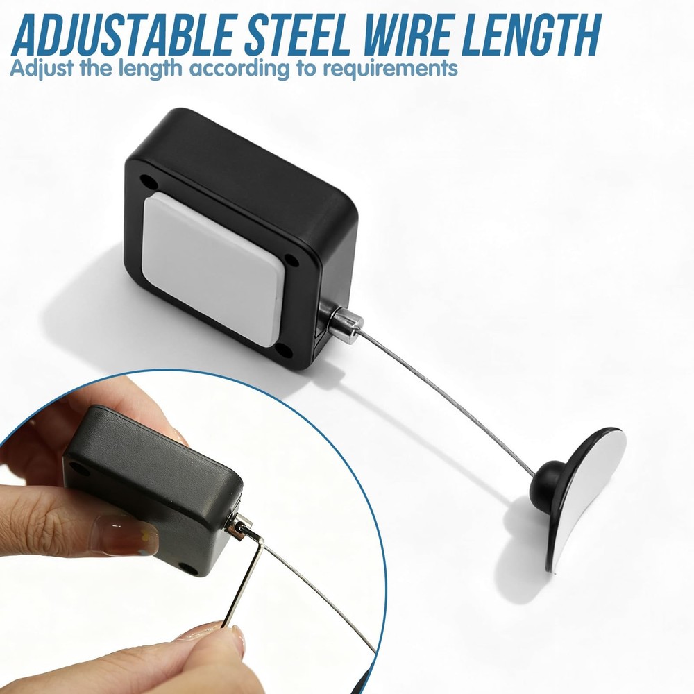 2Pcs Retractable Remote Control Tether, Remote Control Leash Holder Kit Inclu...