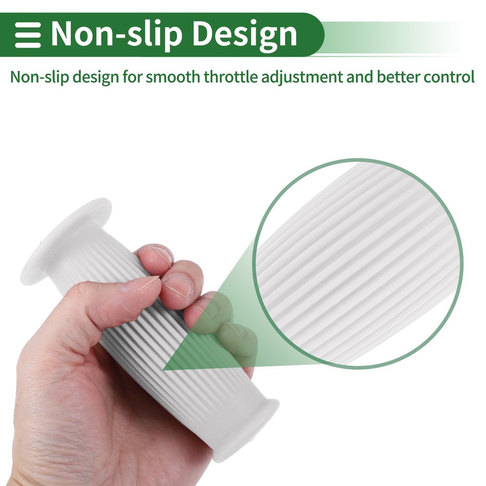 1" 25mm Motorcycle Knobs Handlebar Cover TPU White
