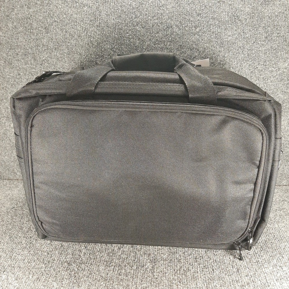 Pistol Range Bag USCCA 600D Black 5 Pocket Inner Case Shoulder Strap Inside NWT