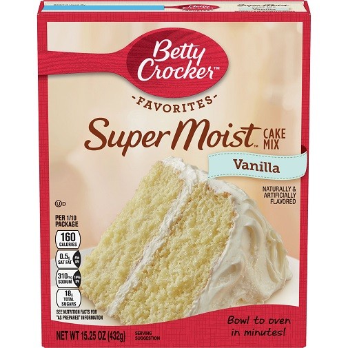 Betty Crocker Super Moist Vanilla Cake Mix