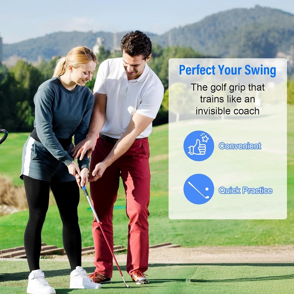 Golf Grip Fix Trainer,Grip Trainer Golfball Practice Tool,Aid for Hand Position