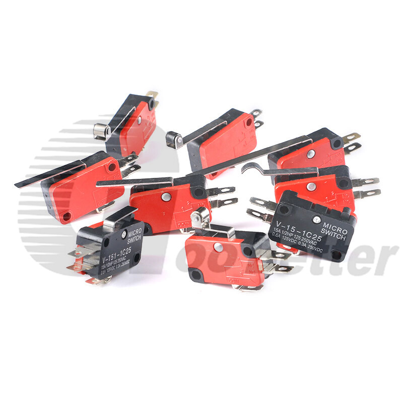 Microswitch Limit Switch Long Curved Roller Lever Snap Action Micro Limit Switch