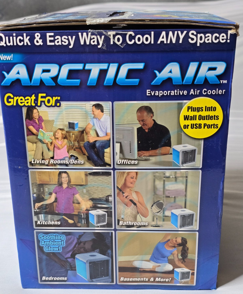 Arctic Air Personal Space Cooler Portable Mini AC Fan Tested Working w/ Box3