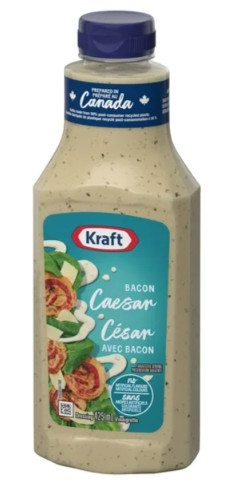 Kraft Bacon Caesar Salad Dressing, 425ml (2 Pack)