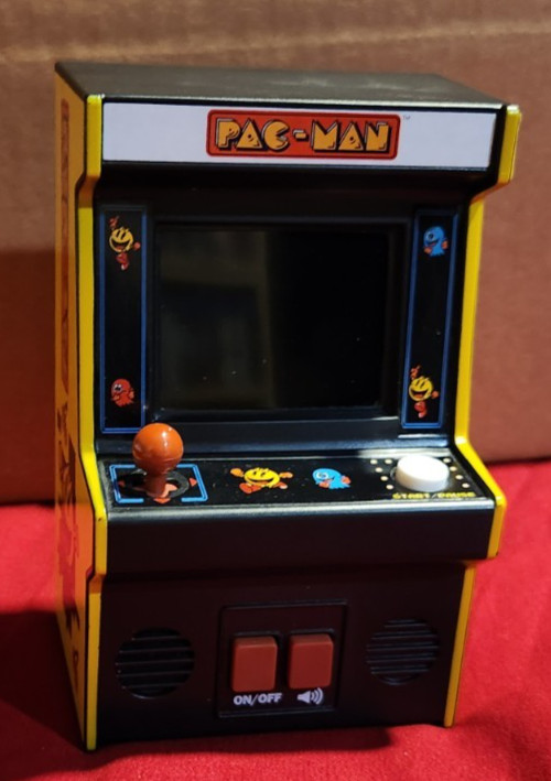 Pac Man Toy Arcade Game Cabinet - Basic Fun - Tested And Working!