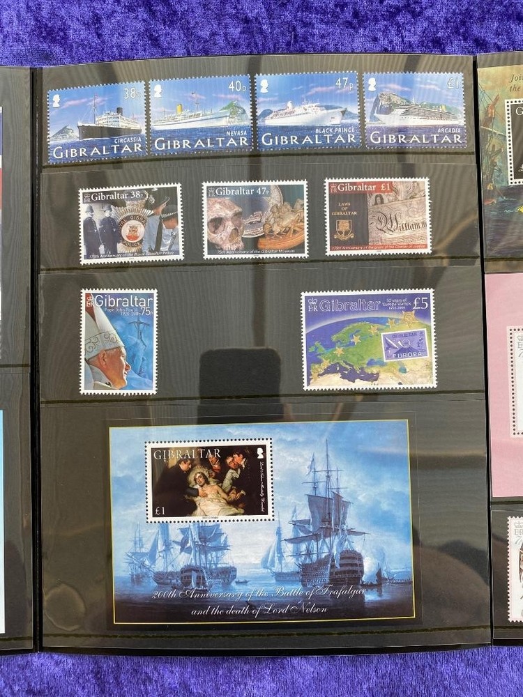 Gibraltar 2005 year stamp mini sheet year book