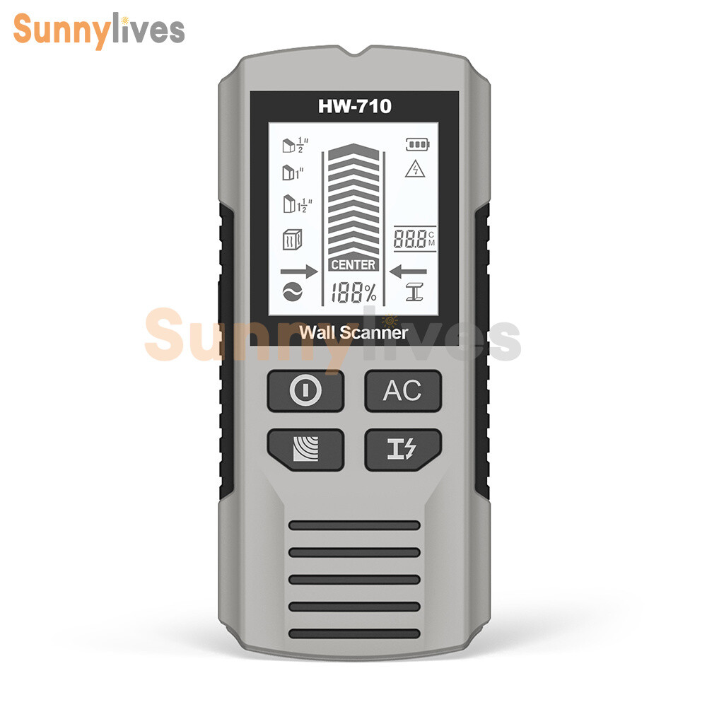 Stud Finder 6 in 1 Multi-Function Wall Stud Scanner Sensor Detector LCD Display