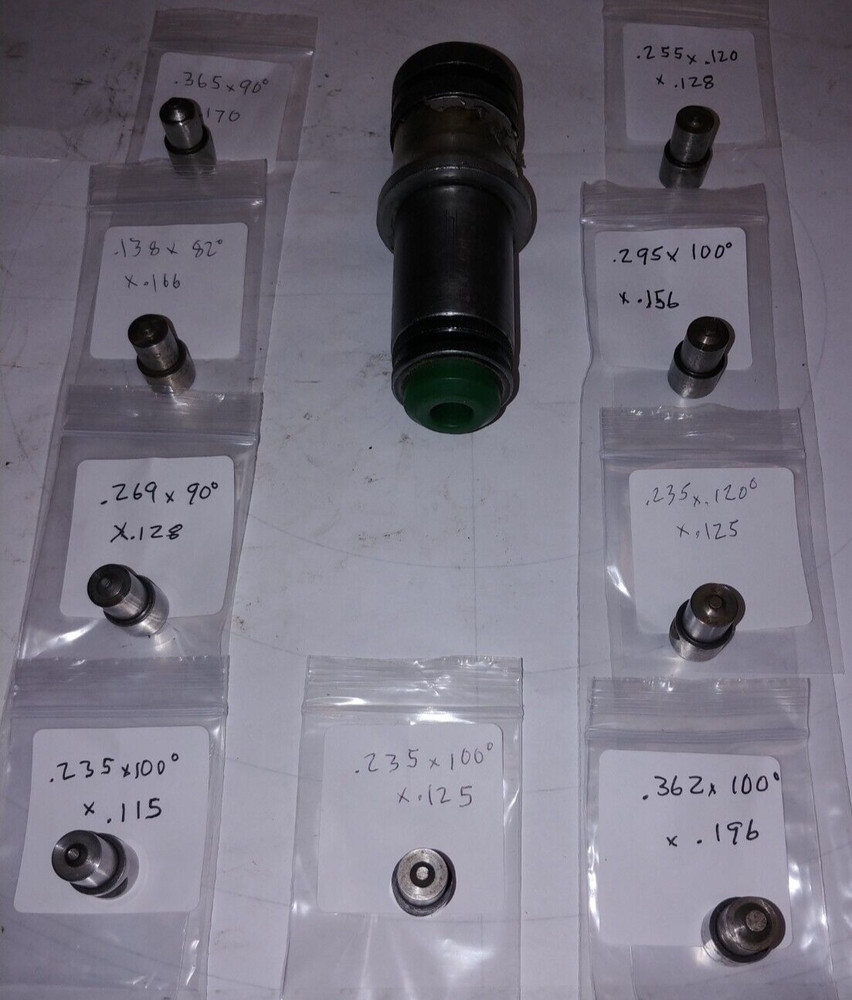 CE Tool Form down Master Holder + 9 countersinks for Strippit 1-1/4" Thin