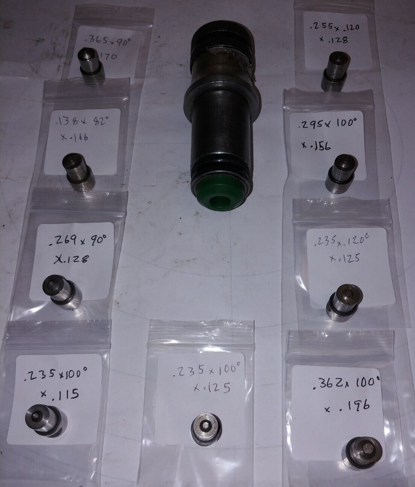 CE Tool Form down Master Holder + 9 countersinks for Strippit 1-1/4" Thin