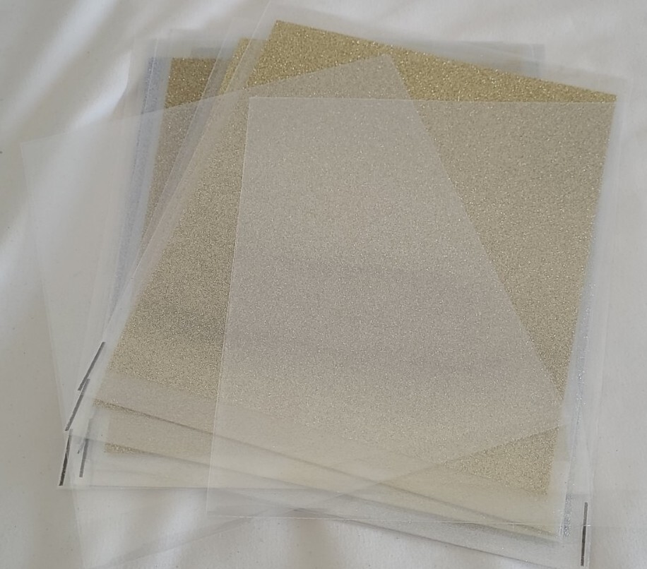 Anna Griffin Minc Glitter Sheets 6"x7" Silver And Gold