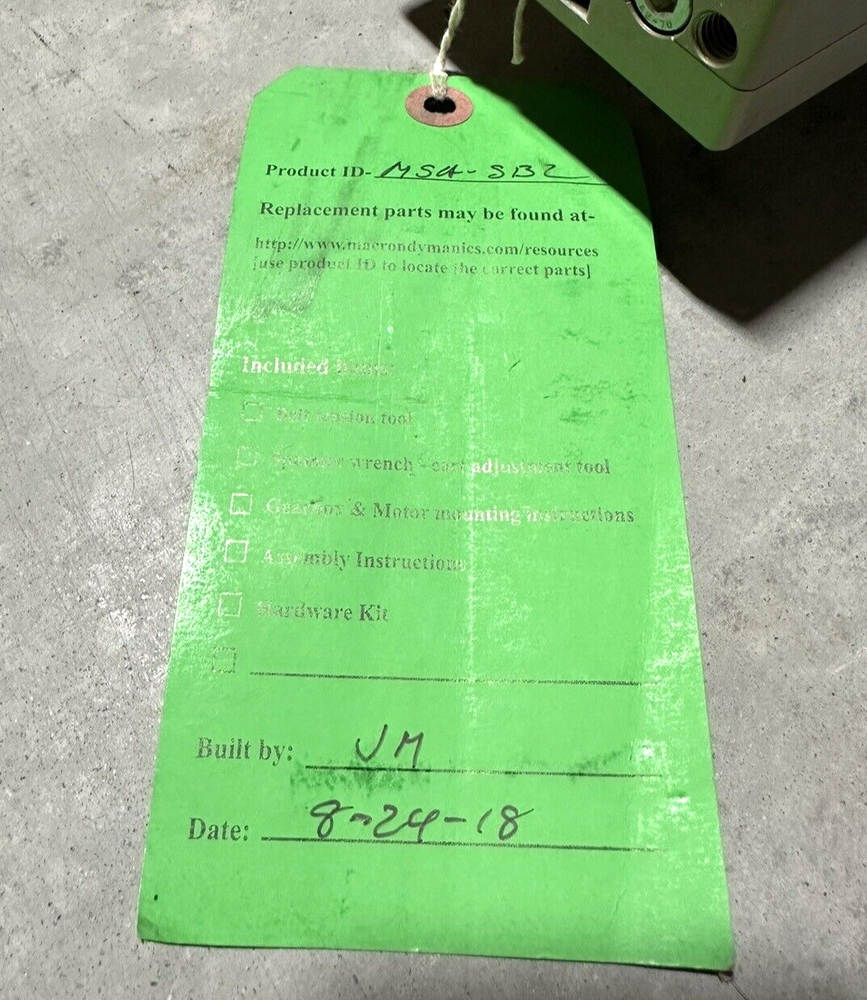 Macron Dynamics MSA-SB2 Belt Drive Actuator *BRAND NEW*