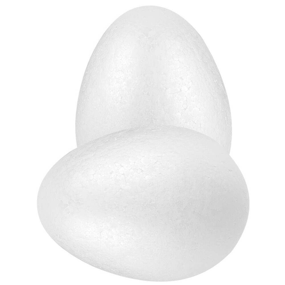 2pcs Polystyrene Eggs Eggs Decoration Chicken Toy Simulation