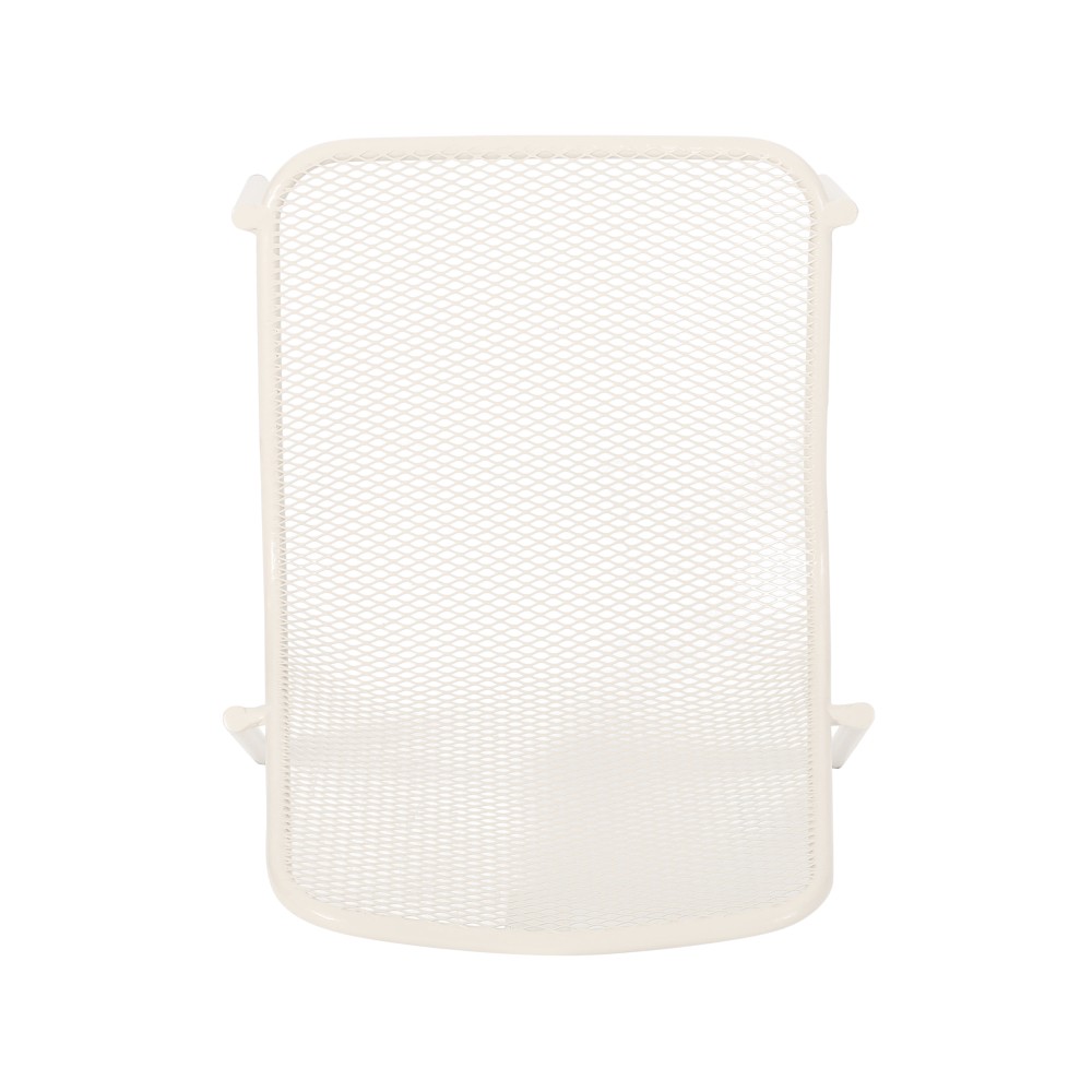 Unbranded Iron Stacking Chairs w/ Waterproof Coated Frame - White