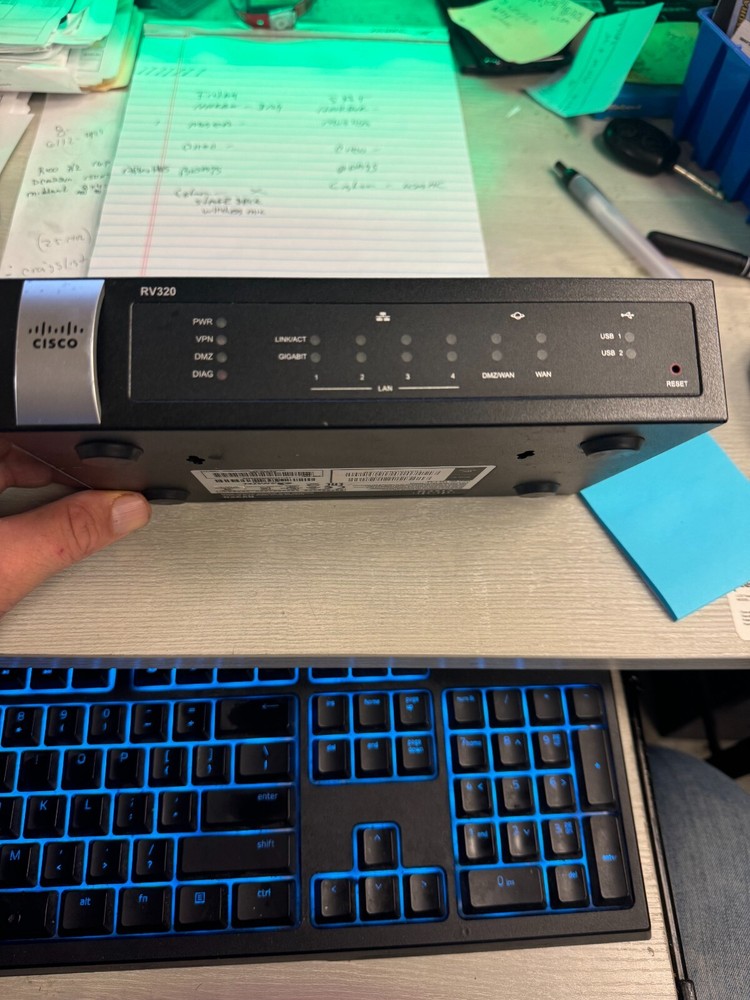 cisco rv320 no power supply