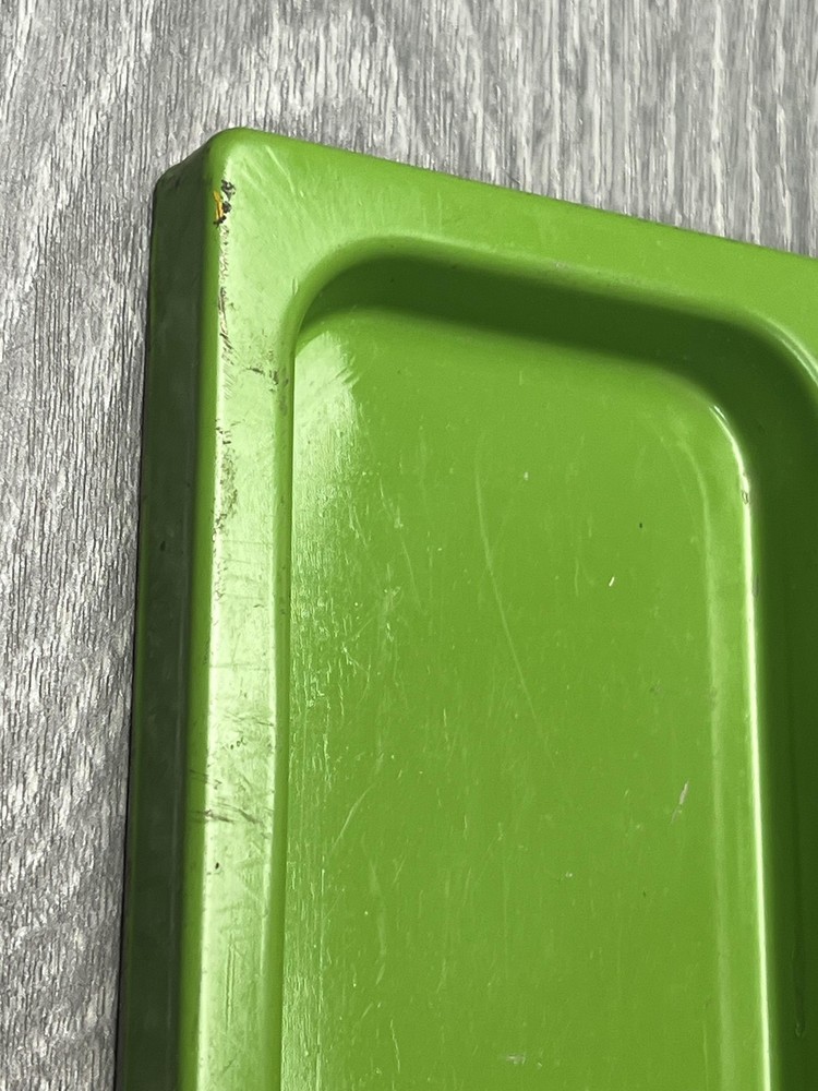 Green Metal Rectangular Tray Base Platform Replacement Part Small Size Piece