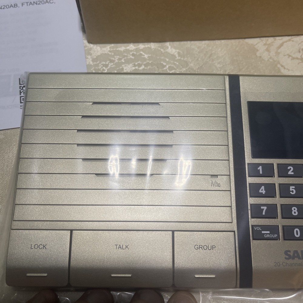 Samcom FTAN20AB Gold 20 channel Digital Wireless Intercom New Open Box