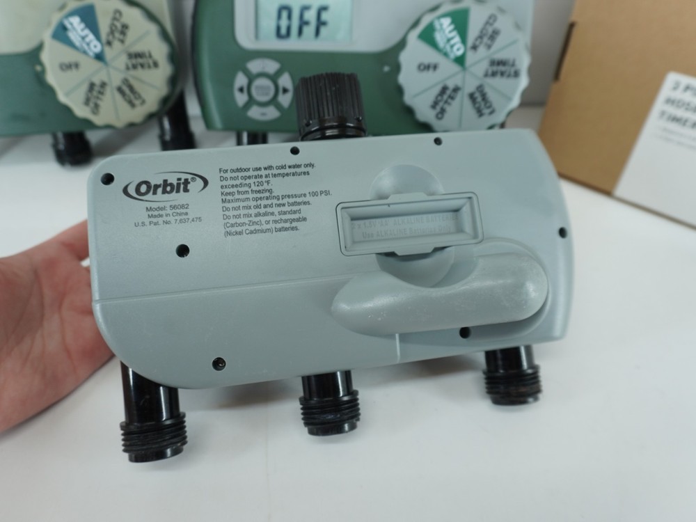 *PARTS ONLY* BUNDLE 3 ORBIT 56082 PROGRAMMABLE DIGITAL HOSE WATER TIMER